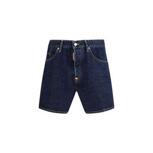 Dsquared² Cotton Bermuda Shorts with Casual Fit Men Blue